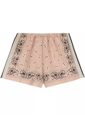 Palm Angels paisley-print track shorts - Pink