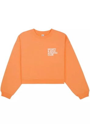 Sporty & Rich Exercise Often cropped sweatshirt - Orange