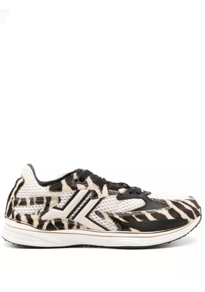 Lanvin logo-embroidered sneakers - Neutrals