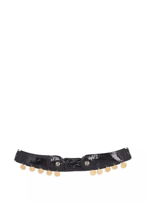 Pirovano Vintage pre-owned knot-detail belt - Black