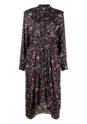 MARANT ÉTOILE Okleya floral-print midi dress - Black