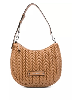 Karl Lagerfeld quilted shoulder bag - Brown