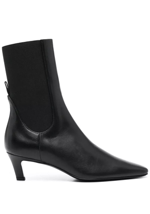 TOTEME The Mid Heel leather boots - Black