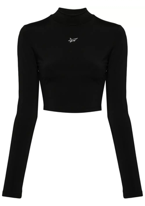 BAPY BY *A BATHING APE® logo-print cropped top - Black