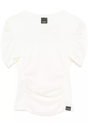 PINKO ruched-detailing T-shirt - Neutrals