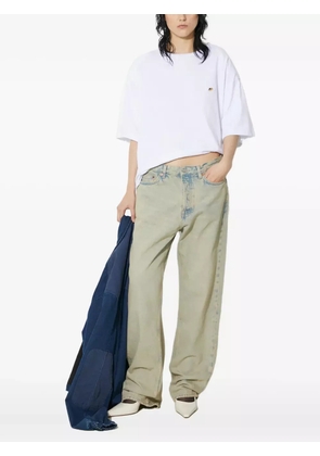 Fiorucci embroidered short-sleeve T-shirt - White