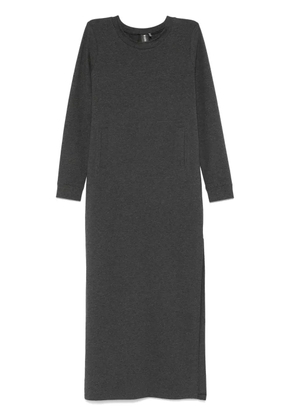Norma Kamali side-slit tailored maxi dress - Grey