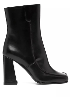 Barbara Bui 95mm square-toe leather ankle boots - Black