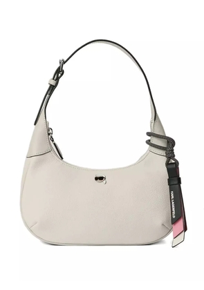 Karl Lagerfeld Ikon grainy shoulder bag - White