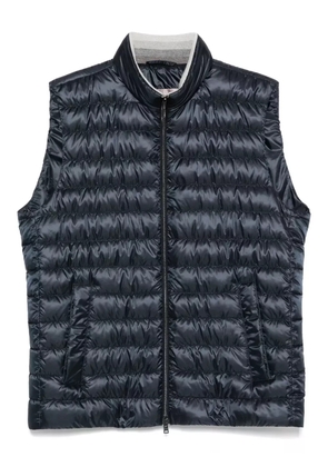 Herno quilted zip-front gilet - Blue