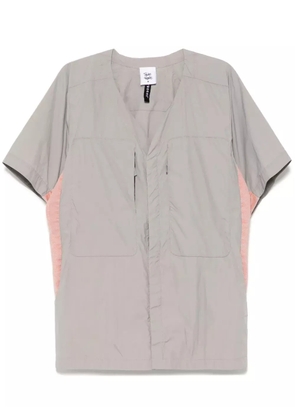 Stain Shade V-neck windbreaker - Grey