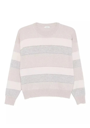 Peserico striped crew-neck sweater - Neutrals