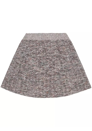 Stella McCartney ribbed knitted mini skirt - Grey