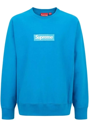 Supreme box logo crew-neck sweatshirt - Blue
