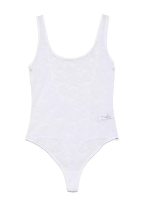 Maison Close Flashback backless bodysuit - White