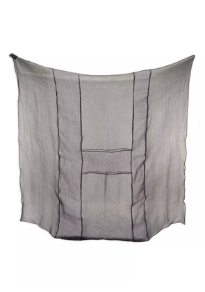 Hermès Pre-Owned 2010s H-logo silk scarf - Black