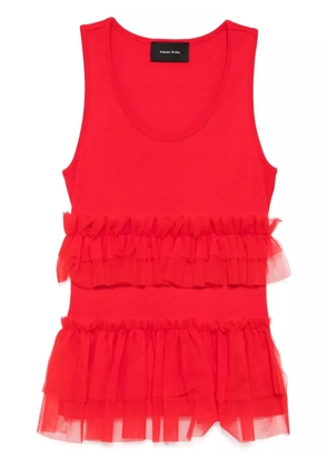 Simone Rocha sleeveless tank top - Red