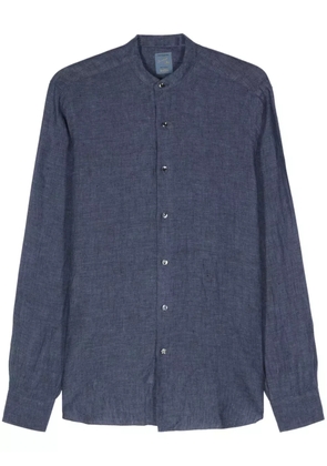 Barba long-sleeve linen shirt - Blue