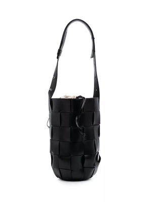 Bottega Veneta Pre-Owned 2012-2024 Nappa Intrecciato Casette Lantern bucket bag - Black