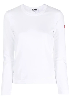 Comme Des Garçons Play x the Artist Invader pixelated-appliqué T-shirt - White