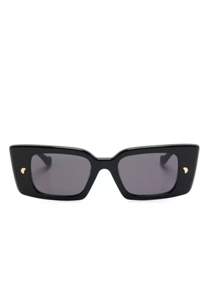 Nanushka Carmel rectangle-frame sunglasses - Black
