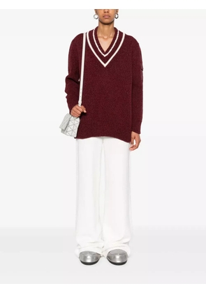 Moncler V-neck sweater - Red