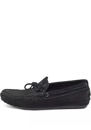 Tod's Vintage suede loafers shoes - Black