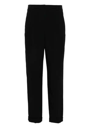 Giorgio Armani straight-leg cady trousers - Black