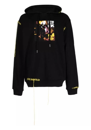 Mostly Heard Rarely Seen 8-Bit graphic-print cotton hoodie - Black