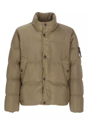 Stone Island logo-patch puffer-jacket - Green