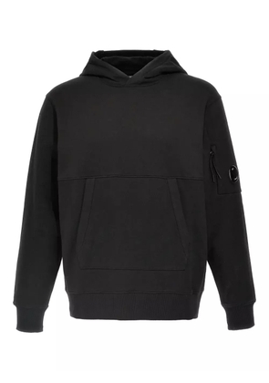 C.P. Company Lens-detail hoodie - Black