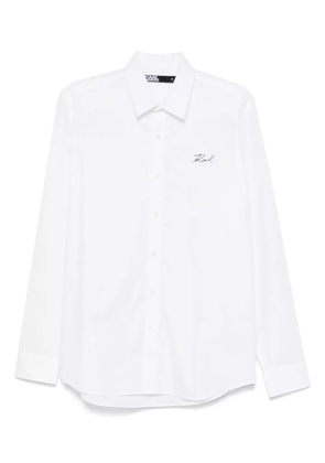 Karl Lagerfeld logo-print shirt - White