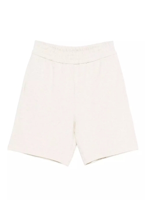 FENDI elastic-waistband logo shorts - Neutrals