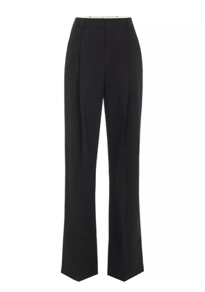 Elisabetta Franchi pleated crepe tailored trousers - Black