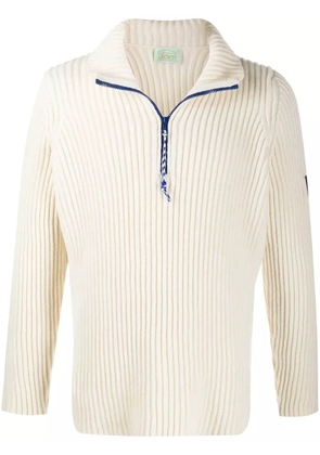 Aries ribbed knit jumper - White