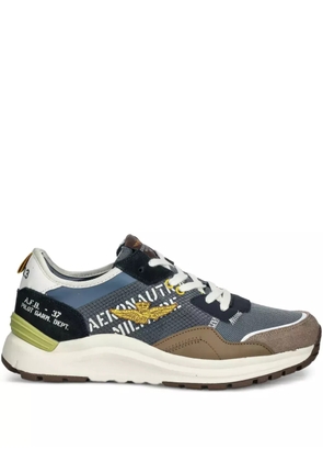 Aeronautica Militare panelled sneakers - Blue