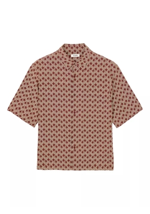 SANDRO graphic-print short-sleeve shirt - Red