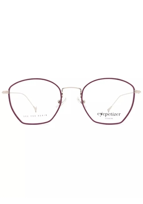 Eyepetizer Colette geometric-frame glasses - Purple