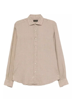 Dell'oglio long-sleeve linen shirt - Neutrals