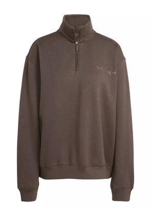 adidas half-zip sweatshirt - Brown