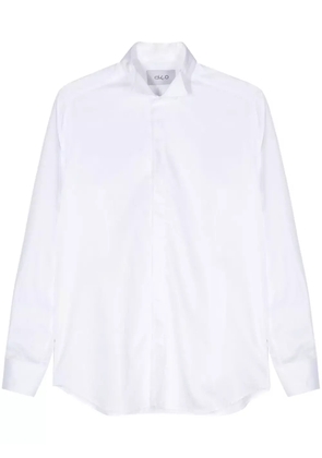 D4.0 cotton poplin shirt - White