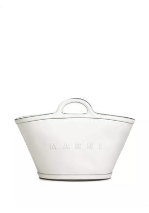 Marni large Tropicalia tote bag - White