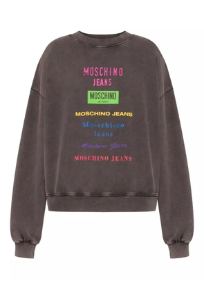 MOSCHINO JEANS logo-print sweatshirt - Grey