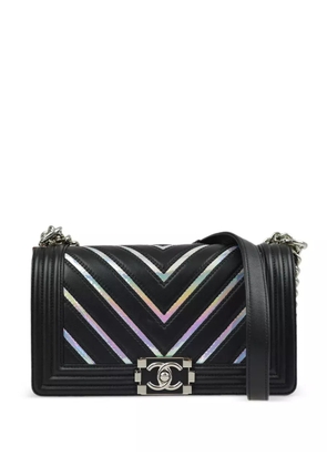 CHANEL Pre-Owned 2017 Boy Chanel shoulder bag - Black