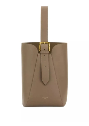 J&M Davidson buckle-fastening leather bucket bag - Brown