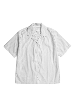 Norse Projects striped short-sleeve shirt - White