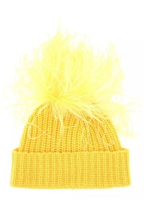ART ESSAY cashmere beanie - Yellow
