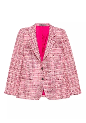 Tagliatore tweed two-button blazer - Pink