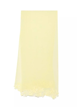 Ermanno Scervino floral-lace scarf - Yellow