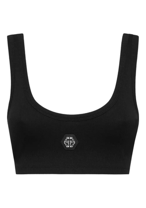 Philipp Plein cropped tank top - Black